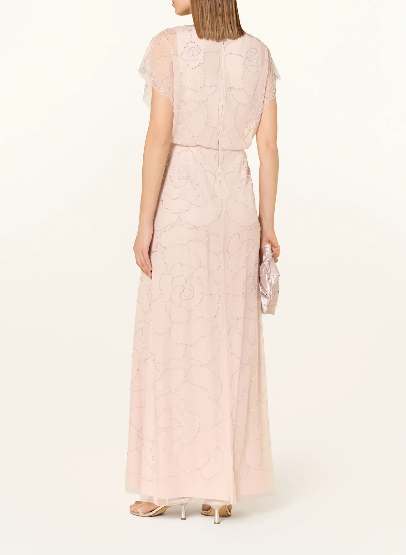 Abendkleid mit Schmuckperlen