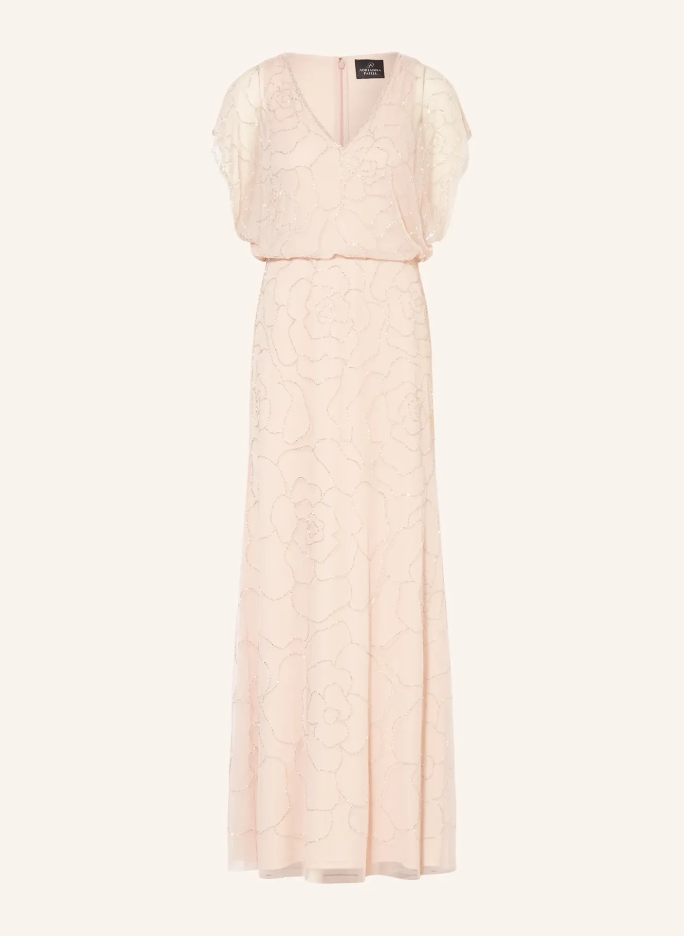 Abendkleid mit Schmuckperlen