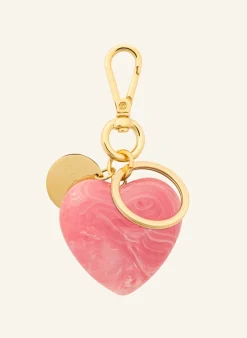 Anhänger HEART KEY CHAIN CHARM WATERMELON MARBLE by GLAMBOU