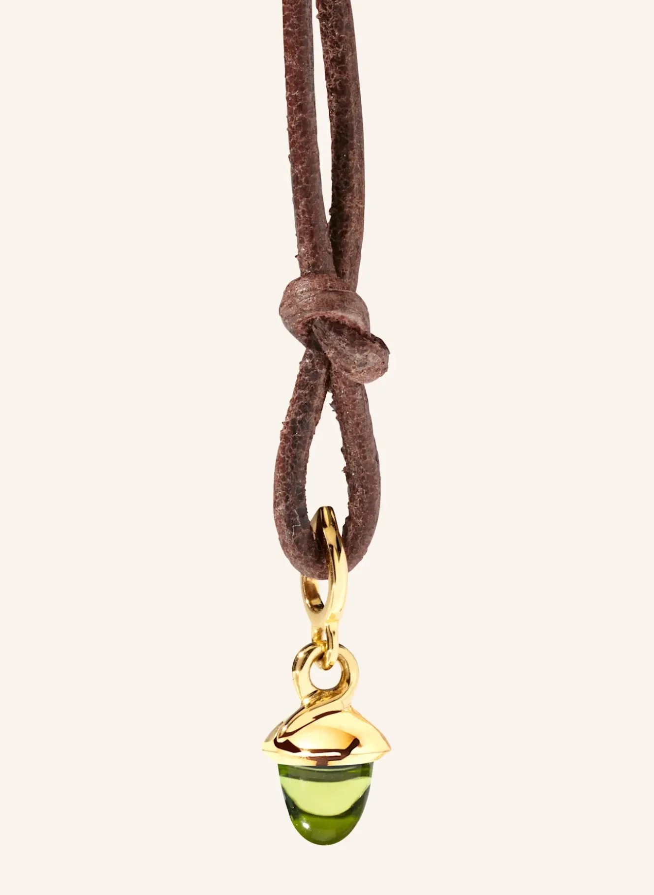 Anhänger PENDANT MINIMIKADO PERIDOT 18K Gelbgold