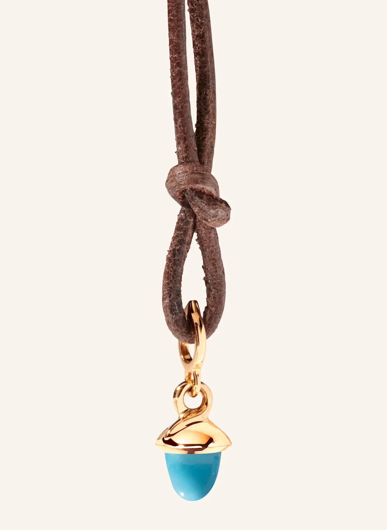 Anhänger PENDANT MINIMIKADO TURQUOISE 18K Roségold