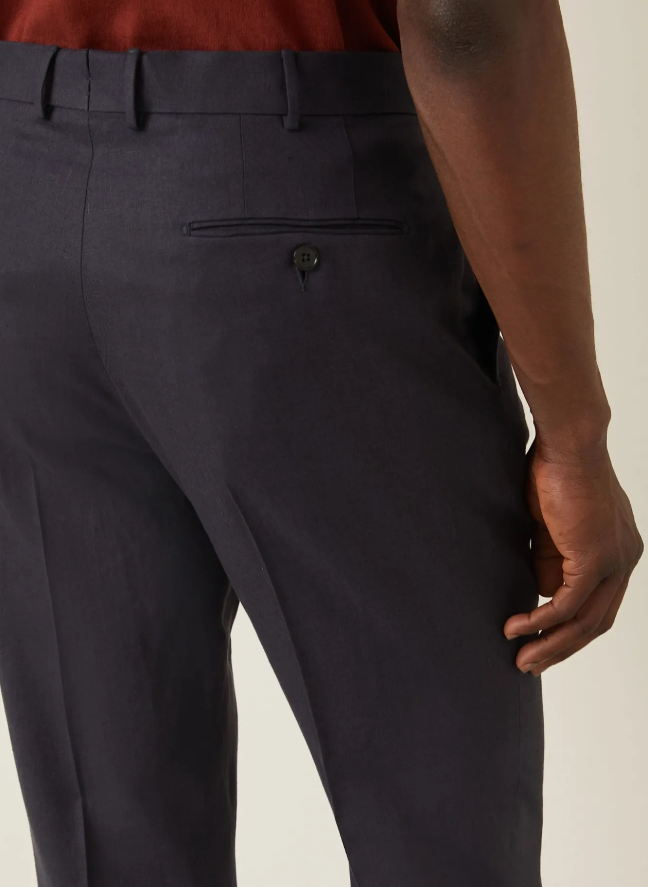 Anzughose Regular Fit aus Leinen