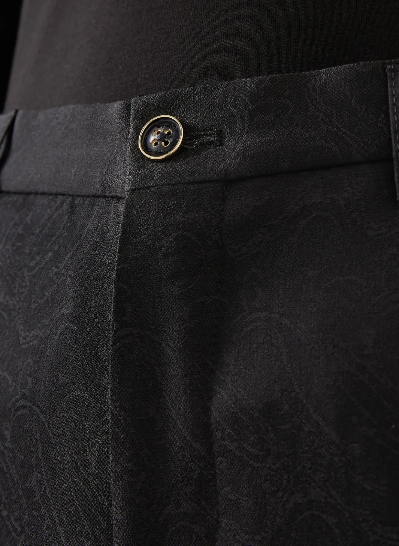 Anzughose Slim Fit aus Jacquard