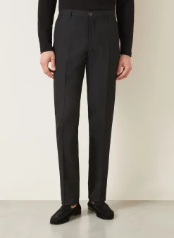 Anzughose Slim Fit aus Jacquard