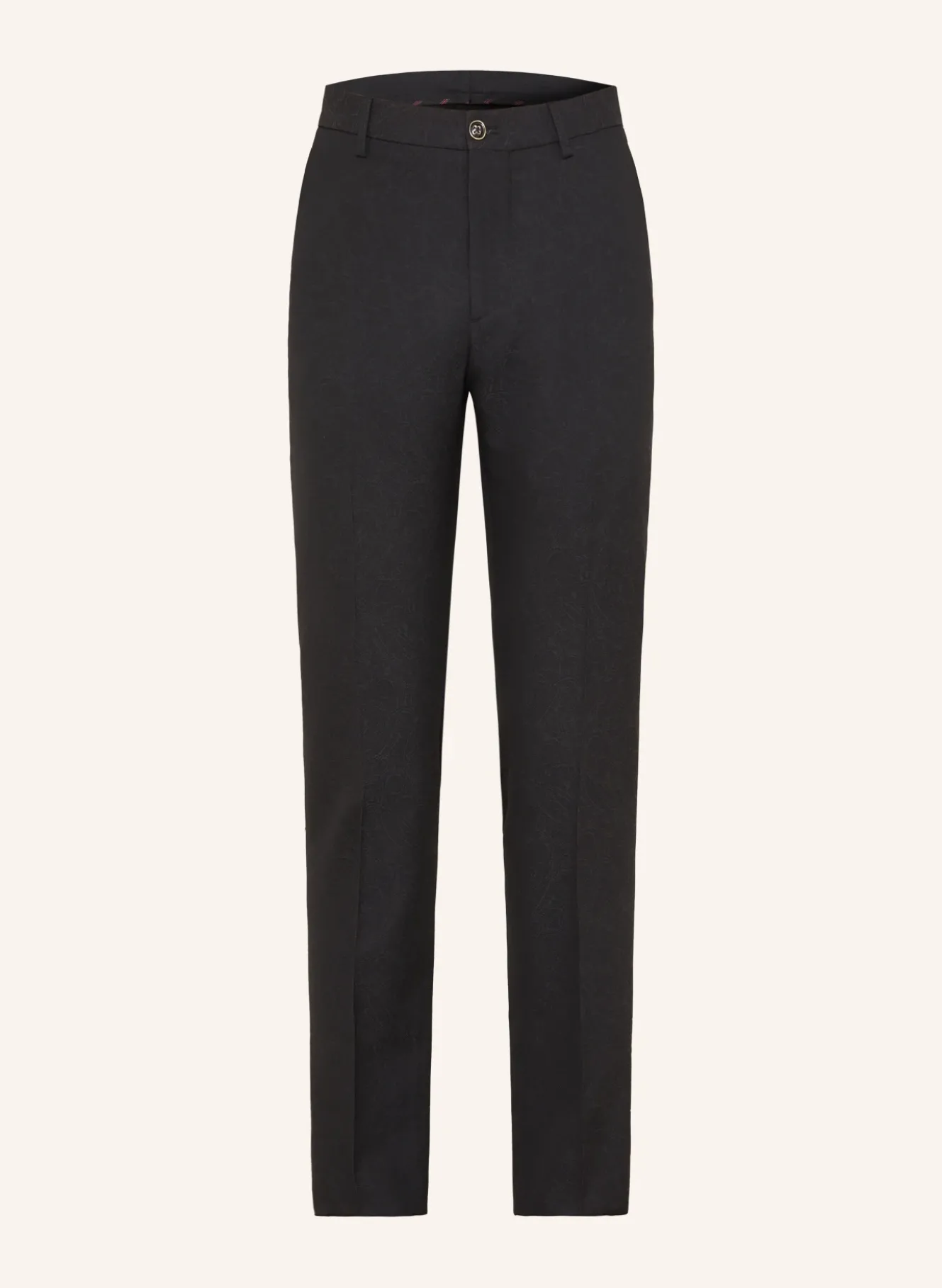 Anzughose Slim Fit aus Jacquard