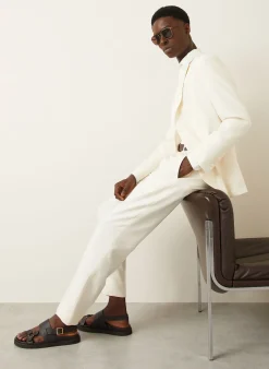 Anzughose Slim Fit aus Leinen