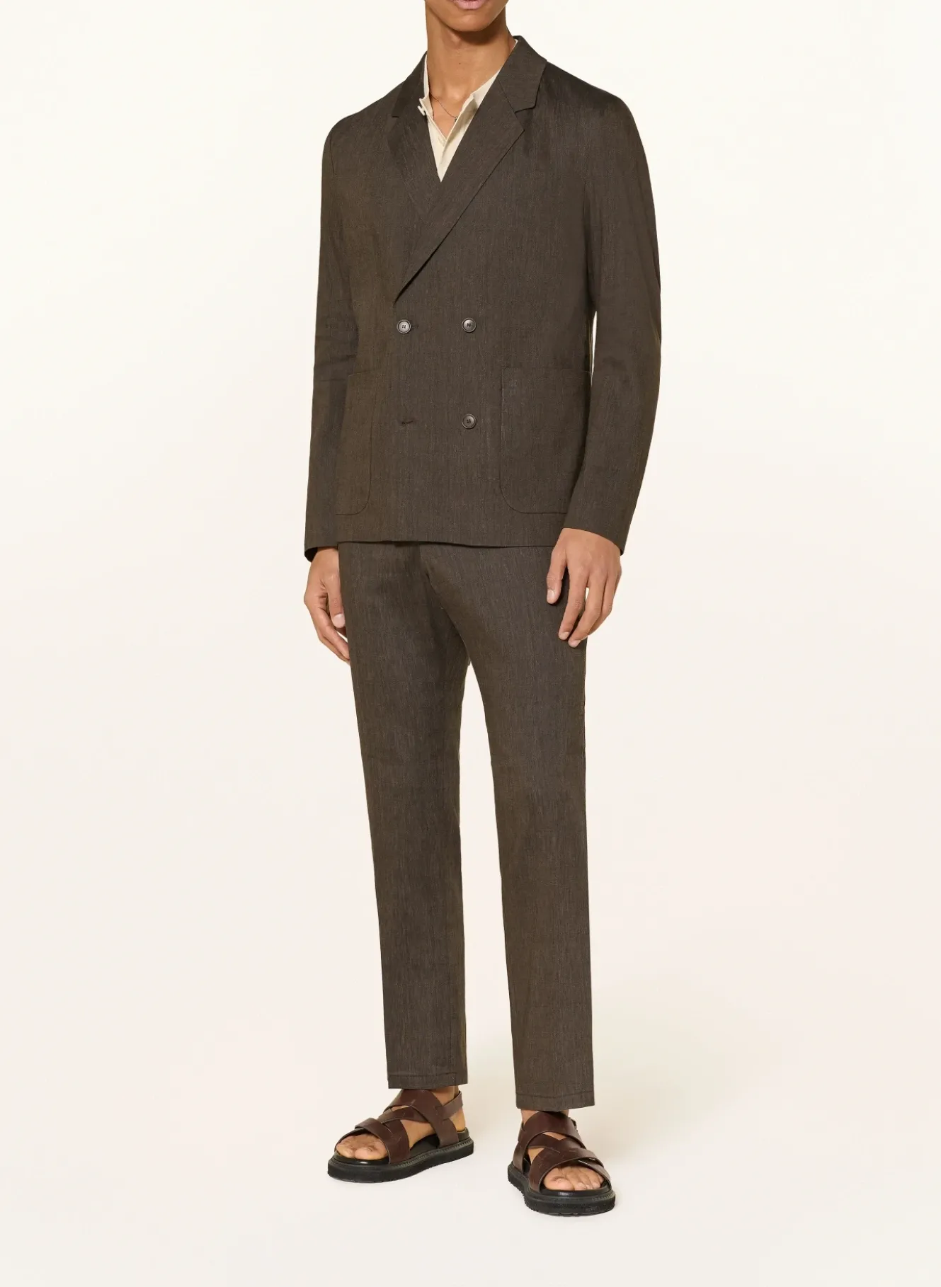Anzugsakko DOMARO Slim Fit mit Leinen