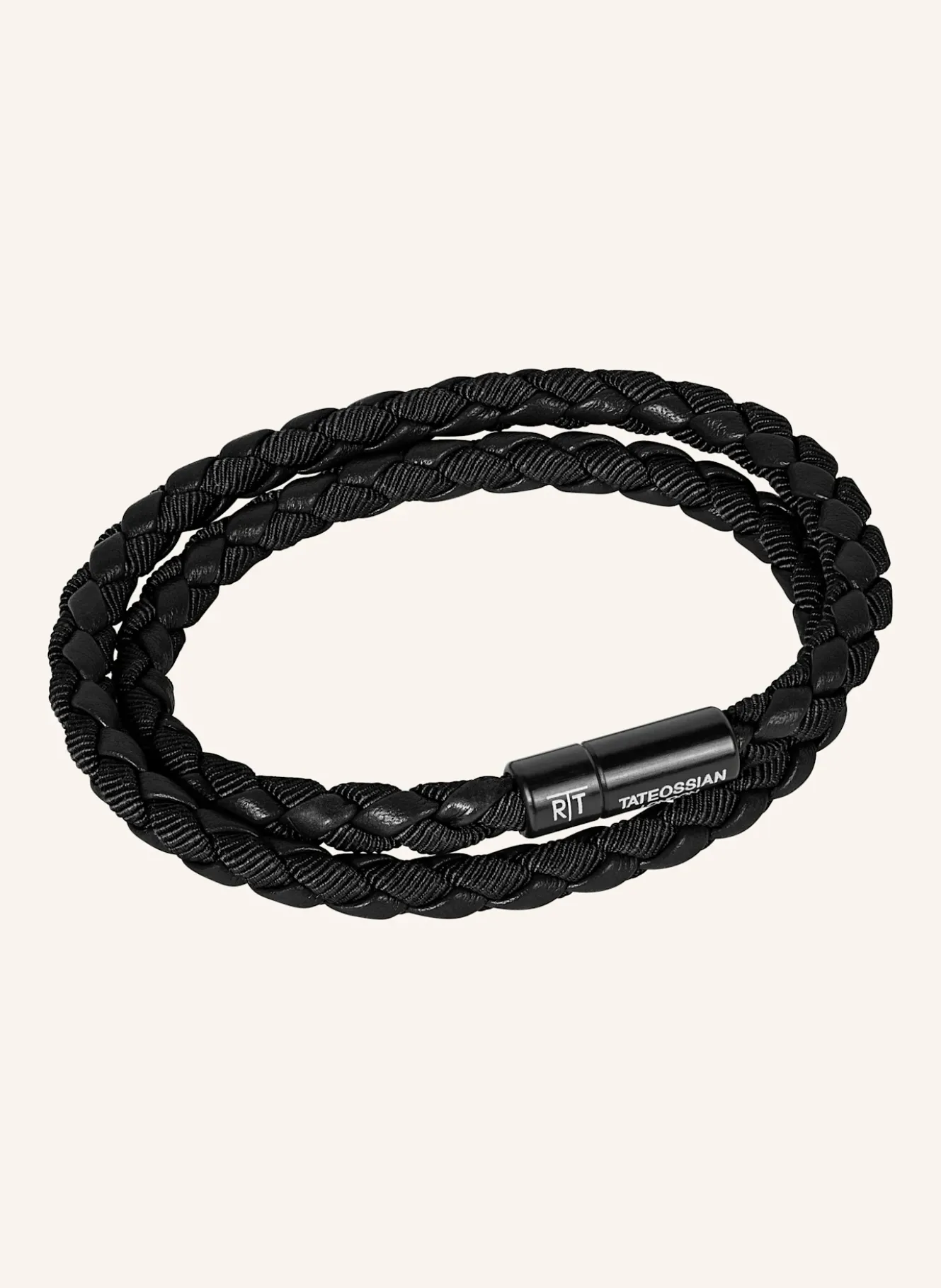 Armband aus Öko-Leder mit Aluminiumverschluss