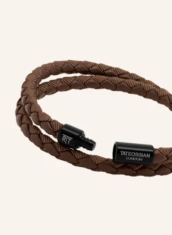 Armband aus Öko-Leder mit Aluminiumverschluss