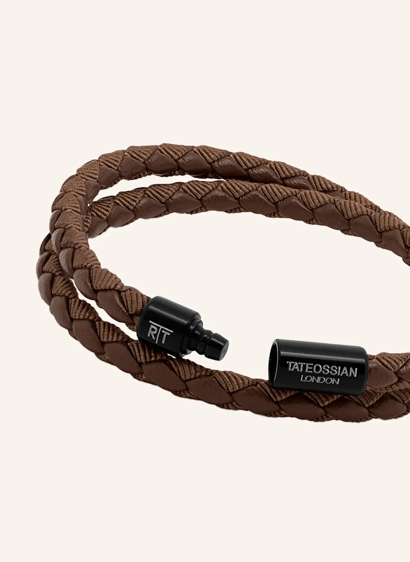 Armband aus Öko-Leder mit Aluminiumverschluss