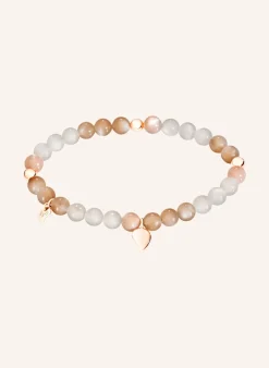 Armband BRACELET INDIA 'CAMEL' DROP MEDIUM aus 18 Karat Roségold und Mondsteinen