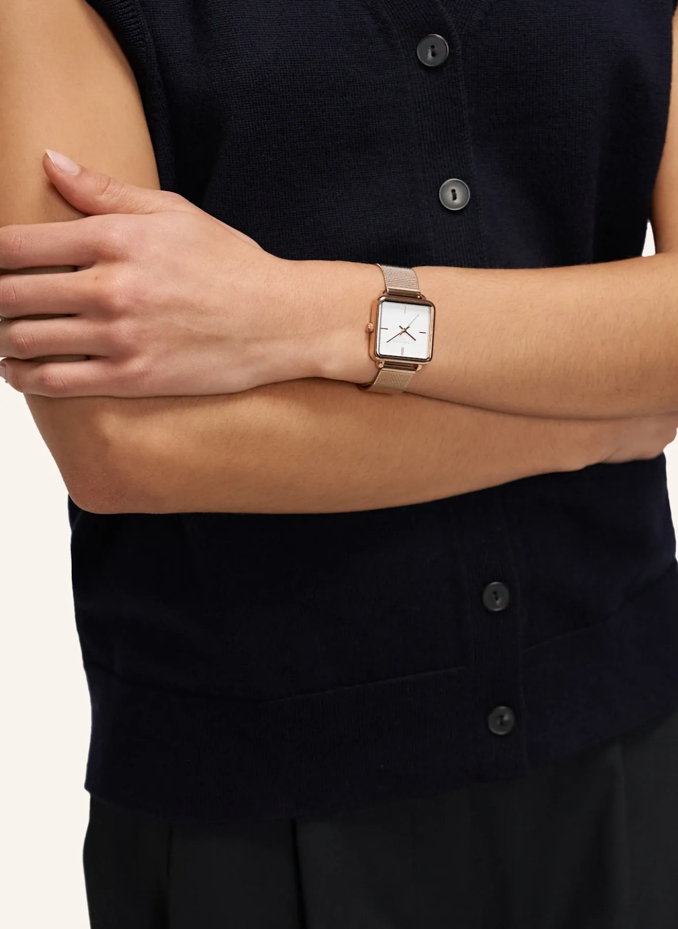 Armbanduhr aus Edelstahl