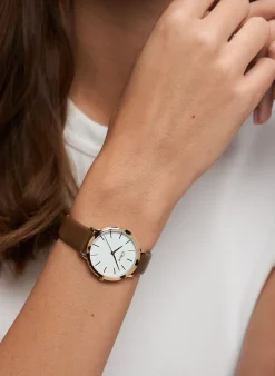 Armbanduhr aus Kunstleder