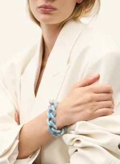 Armbänder FLAT CHAIN BRACELET SEA WAVE by GLAMBOU
