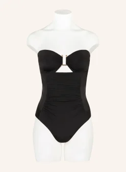 Bandeau-Badeanzug BCHCURVA mit Cut-out