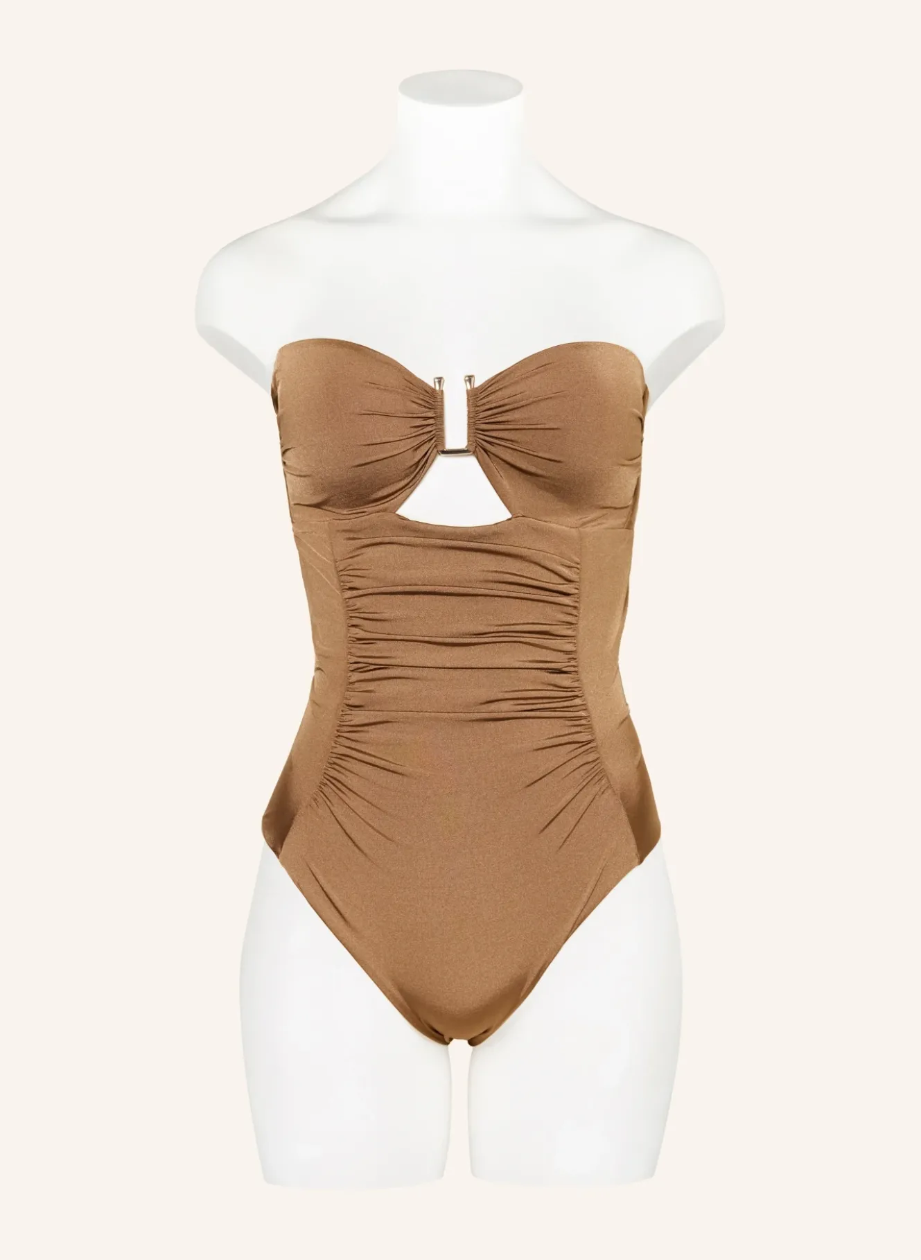Bandeau-Badeanzug BCHCURVA mit Cut-out