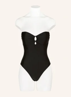 Bandeau-Badeanzug mit Cut-outs