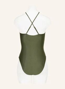 Bandeau-Badeanzug mit Cut-outs
