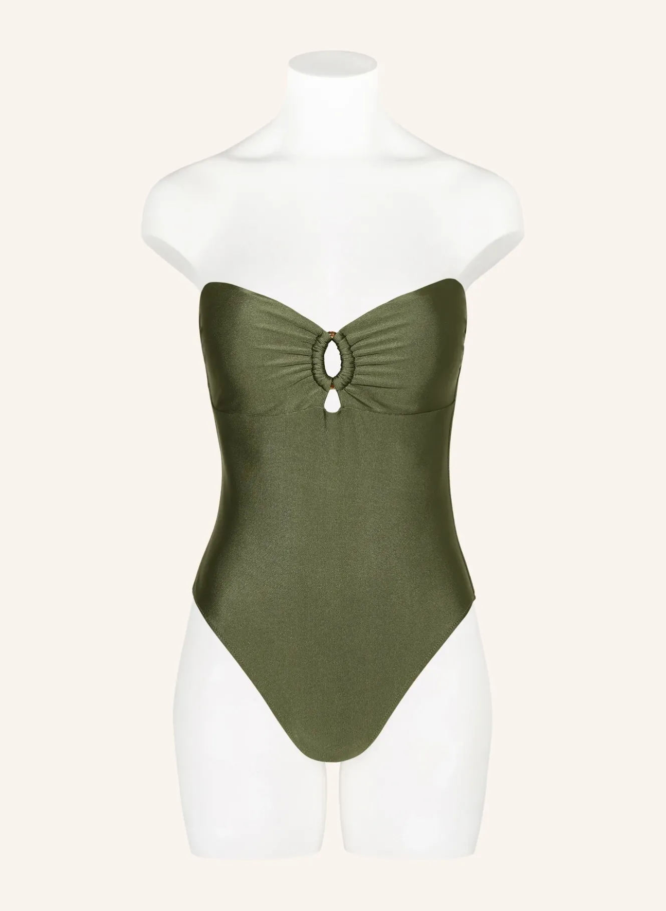 Bandeau-Badeanzug mit Cut-outs