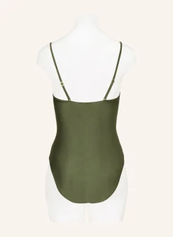 Bandeau-Badeanzug mit Cut-outs