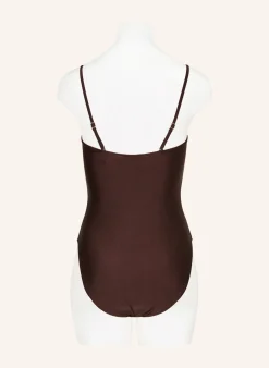 Bandeau-Badeanzug mit Cut-outs