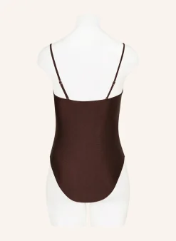 Bandeau-Badeanzug mit Cut-outs
