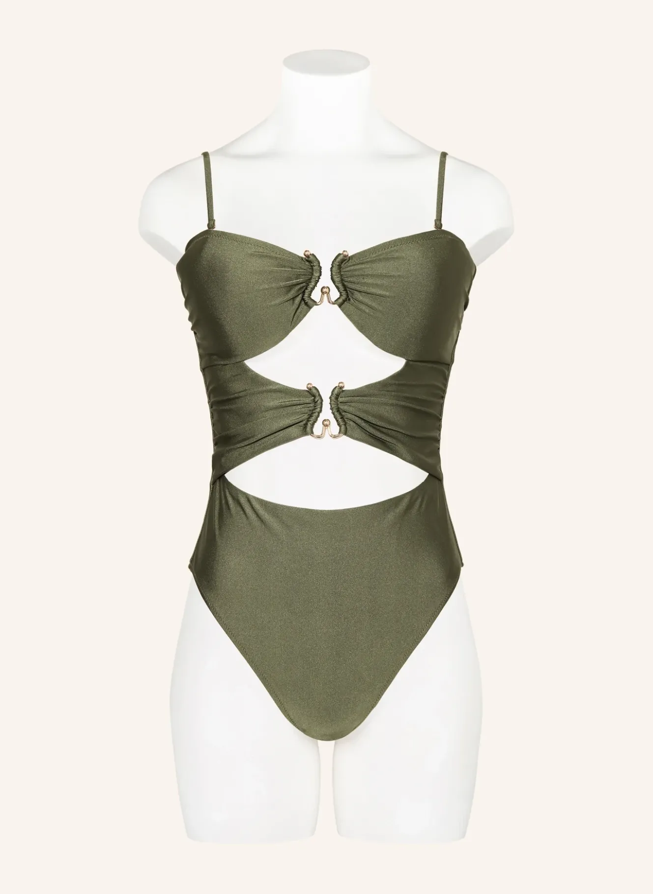 Bandeau-Badeanzug mit Cut-outs