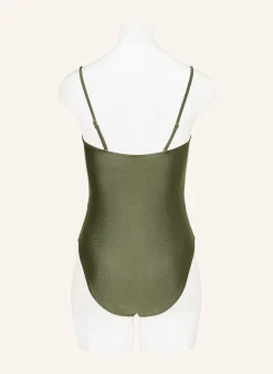 Bandeau-Badeanzug mit Cut-outs