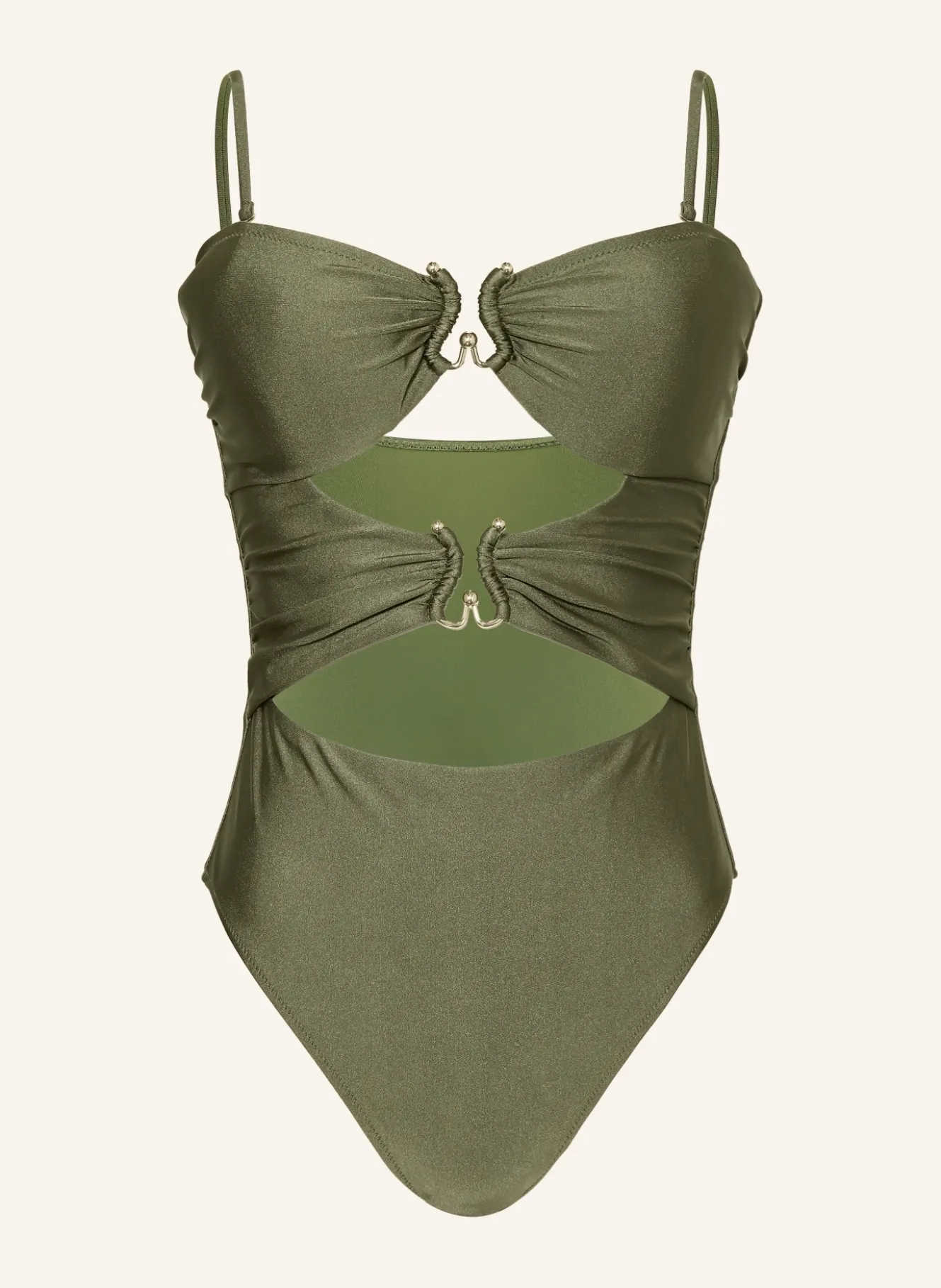 Bandeau-Badeanzug mit Cut-outs