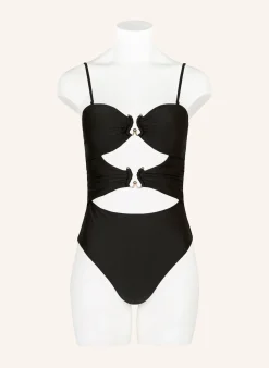 Bandeau-Badeanzug mit Cut-outs