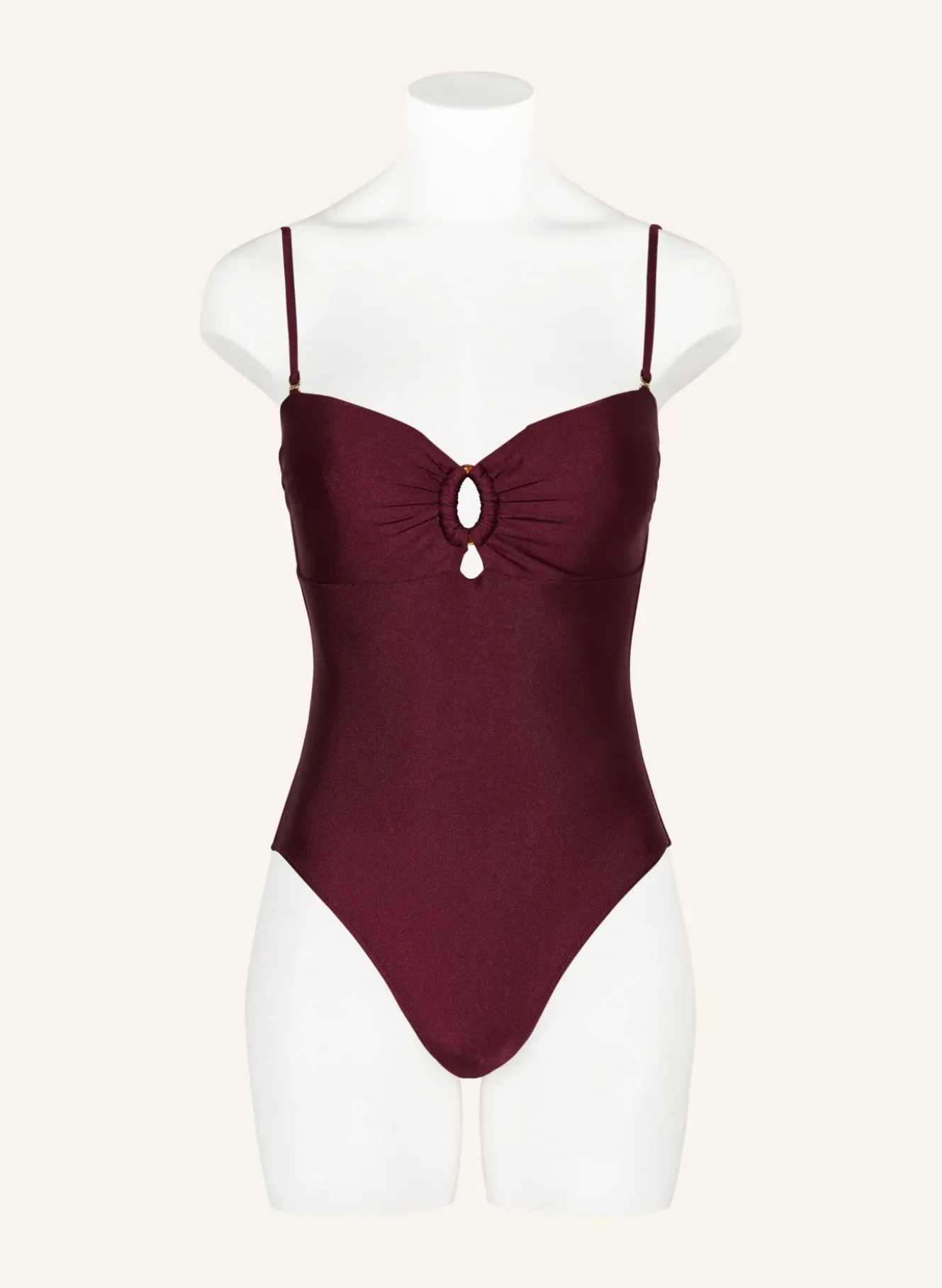 Bandeau-Badeanzug mit Cut-outs