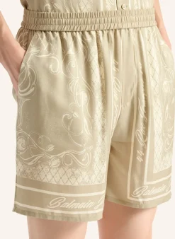 Bedruckte Foulard Pyjamashorts