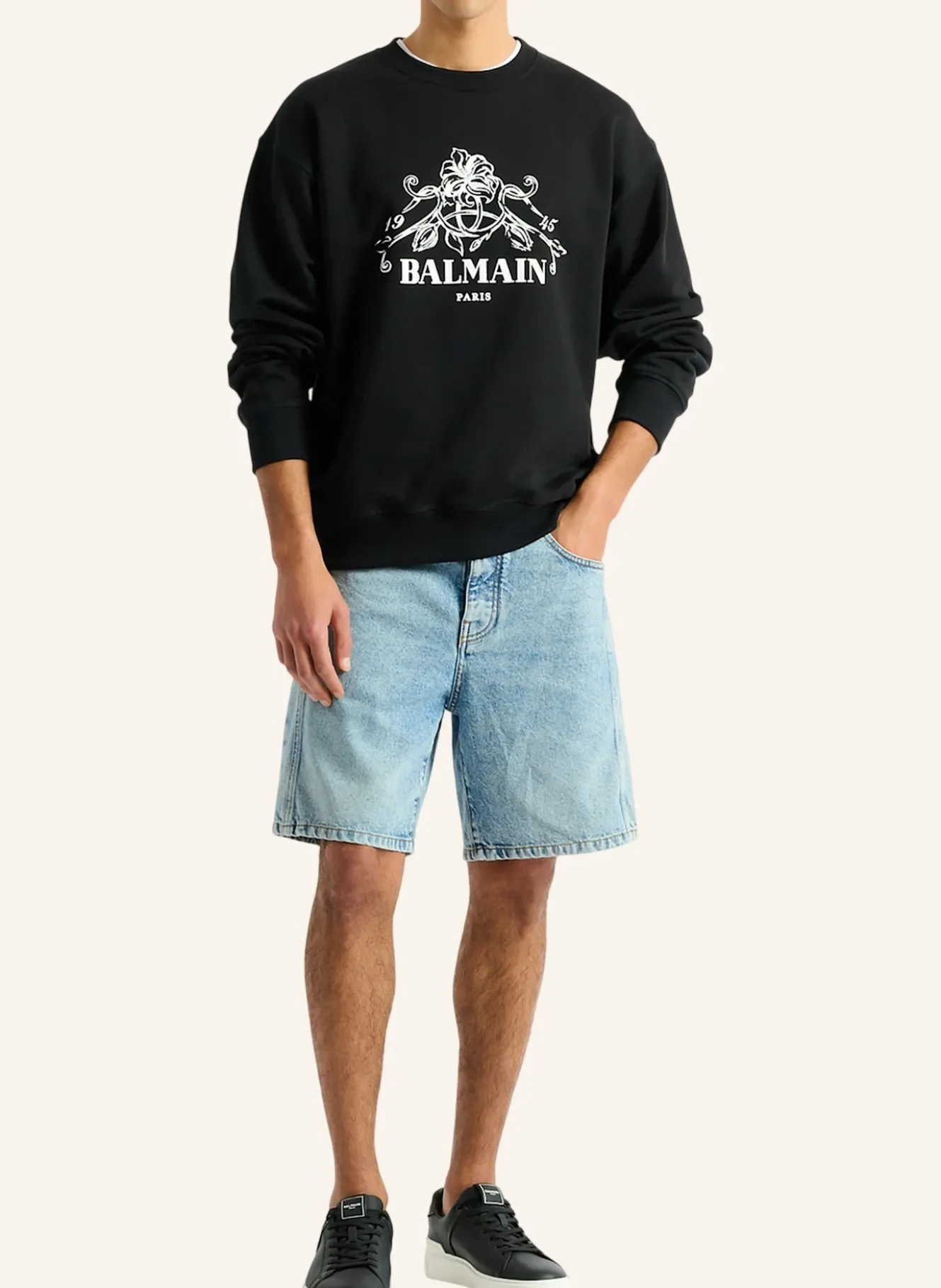 Bedrucktes Balmain Vine Sweatshirt