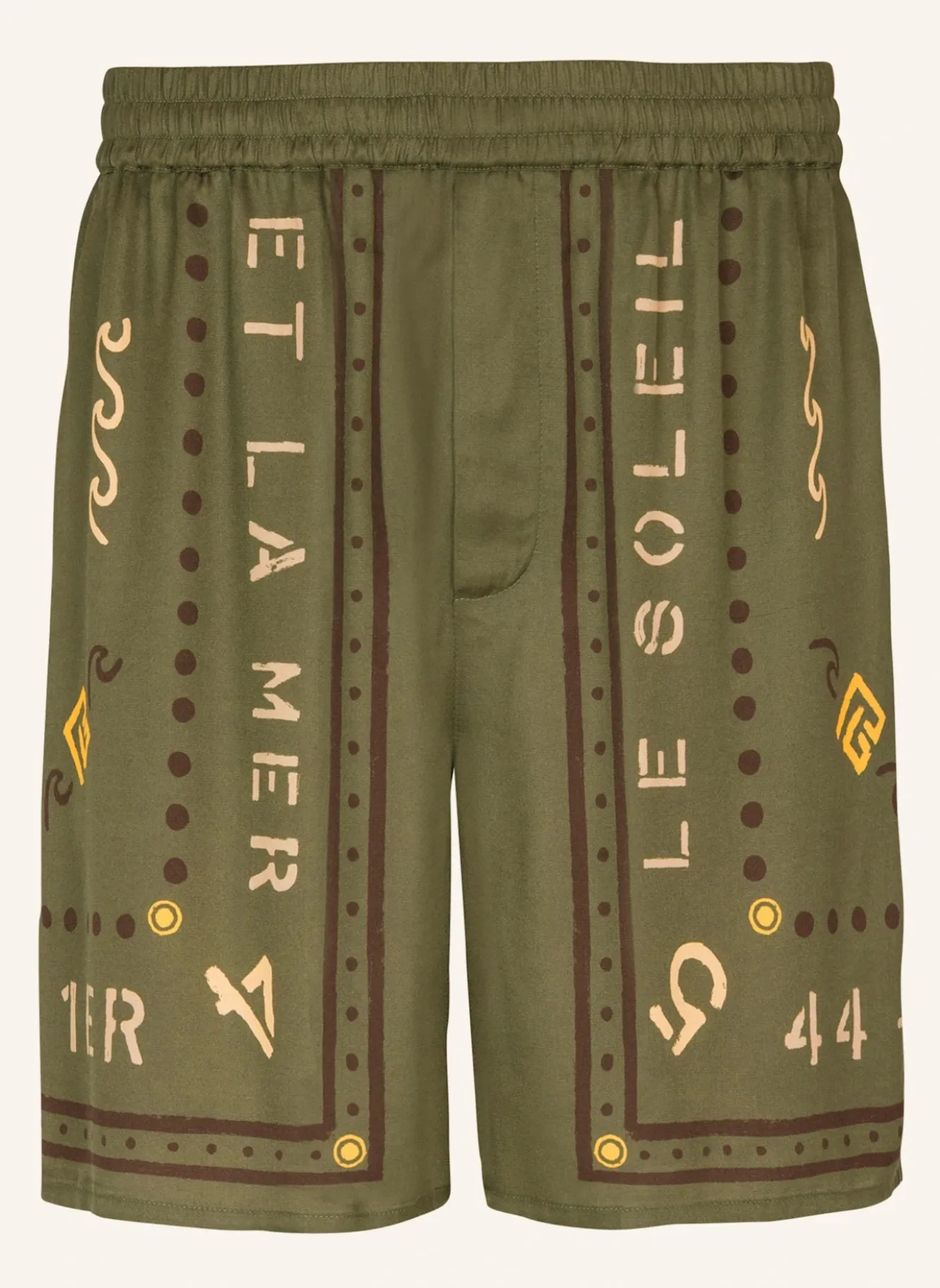 Bermuda mit Balmain Club-Print