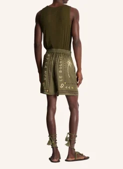 Bermuda mit Balmain Club-Print