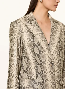 Blazer in Lederoptik
