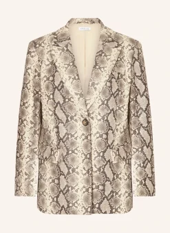 Blazer in Lederoptik
