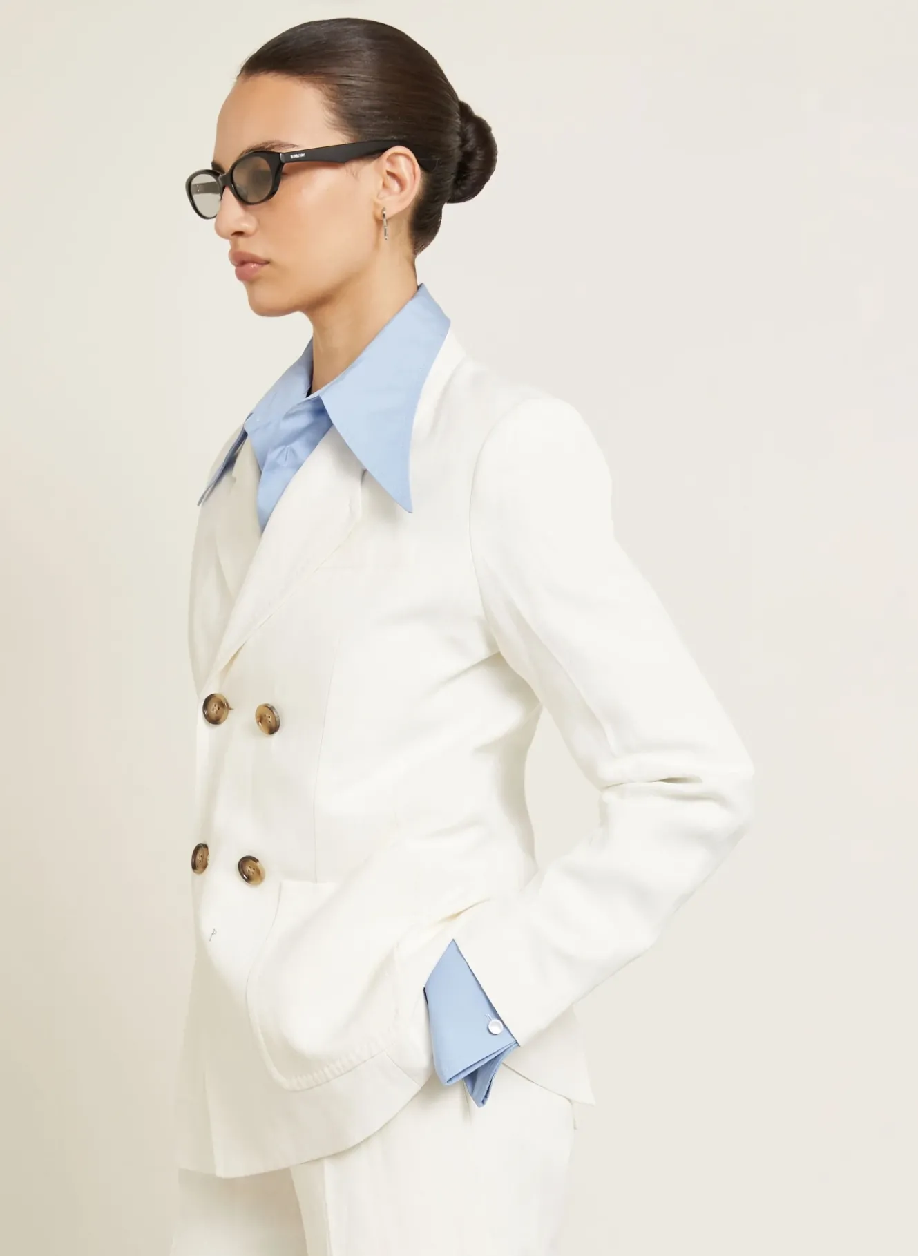 Blazer mit Leinen