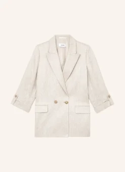 Blazer NOLAH mit Leinen und 3/4-Arm
