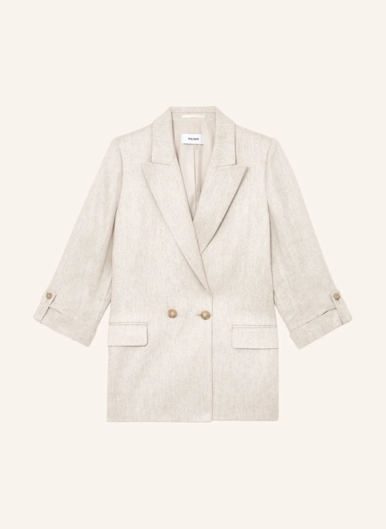 Blazer NOLAH mit Leinen und 3/4-Arm
