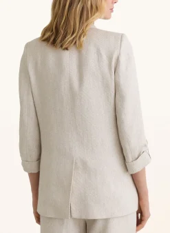 Blazer NOLAH mit Leinen und 3/4-Arm