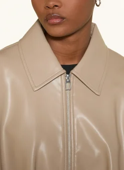 Blouson in Lederoptik