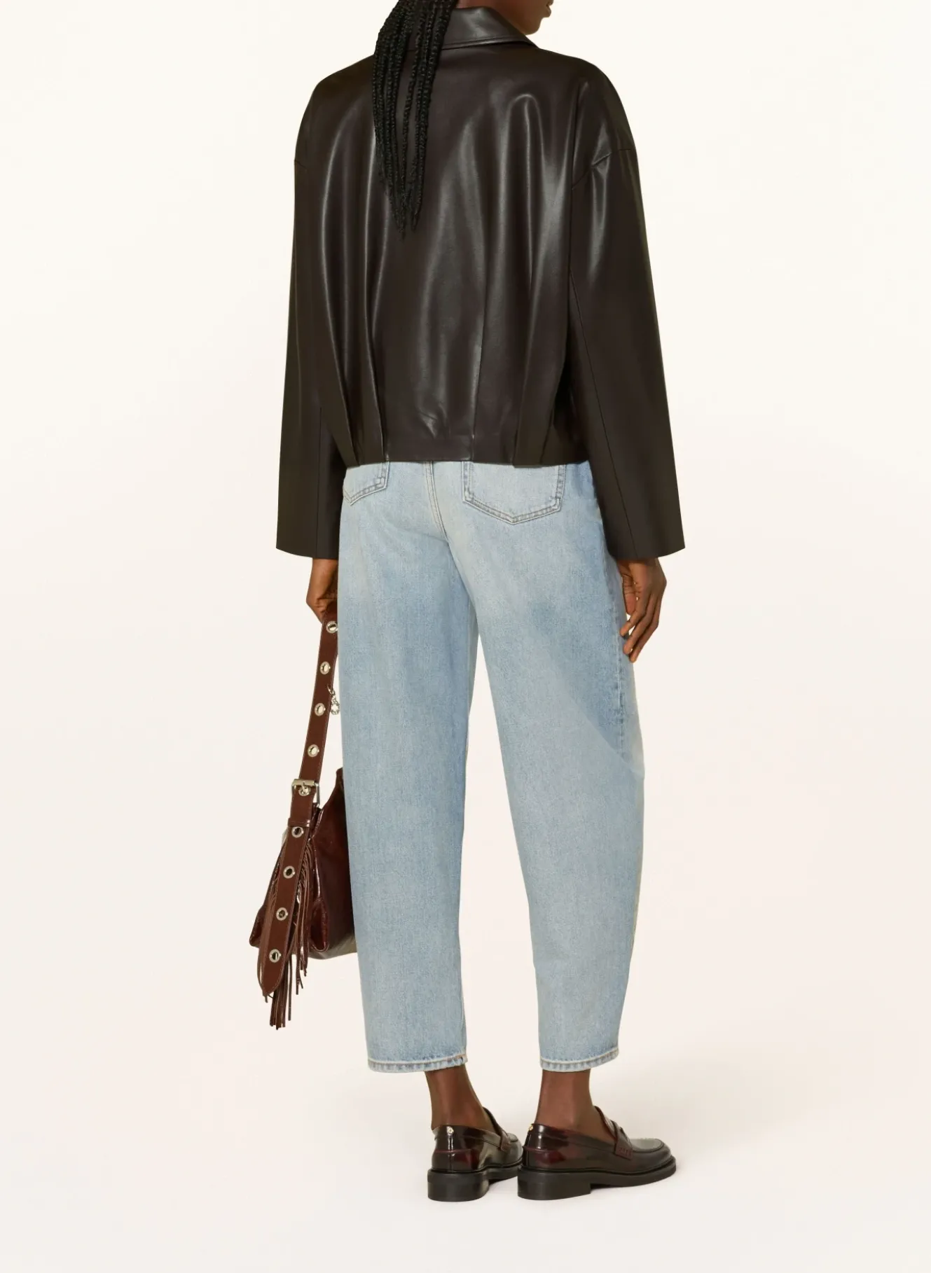 Blouson in Lederoptik