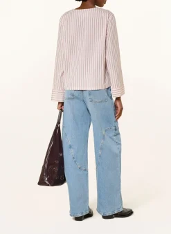 Bluse BRIEL mit Pailletten und Rüschen