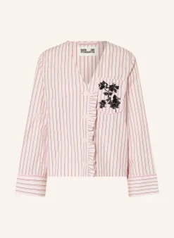 Bluse BRIEL mit Pailletten und Rüschen