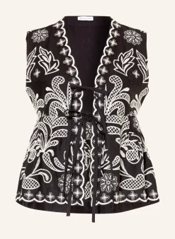 Bluse mit Leinen