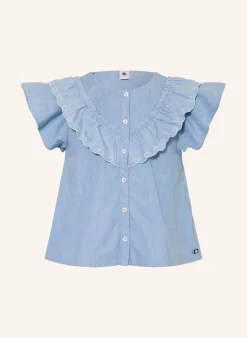 Bluse mit Rüschen