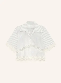 Bluse mit Spitze