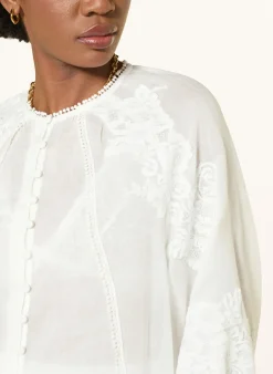 Bluse mit Spitze