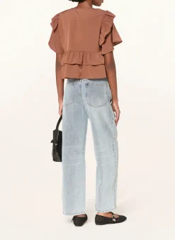 Bluse mit Volants